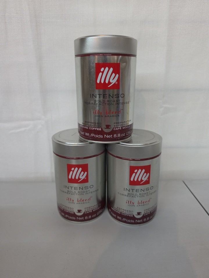 illy Ground Coffee Espresso Intenso Bold Roast, 8.8 Oz (3 Pack) BB 06/2027 gallery