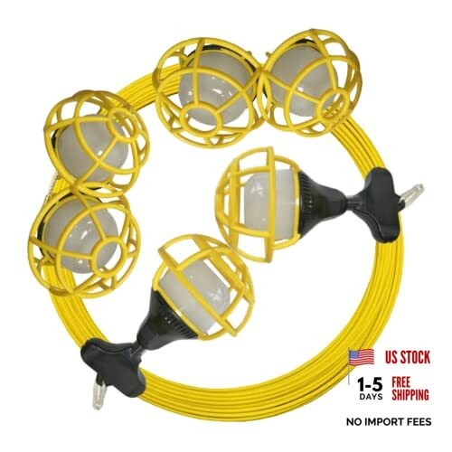 50FT Construction String Lights, 85W 8000ML Led String Work Light, 1 pack