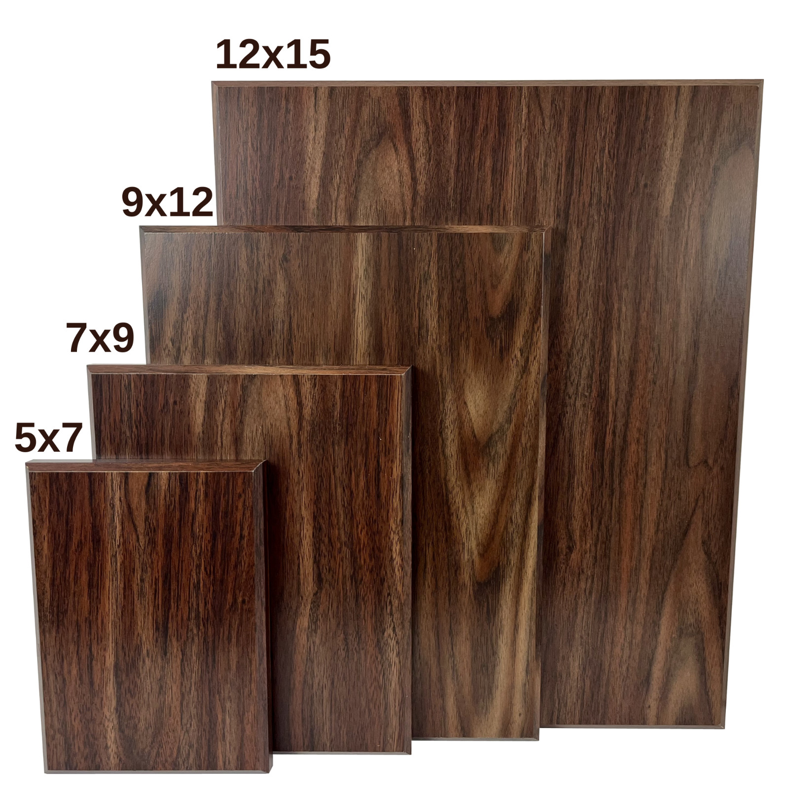 Walnut Finish Plaque, Blank Award Plaque Craft, 5x7, 7x9, 9x12, 12x15 inch gallery
