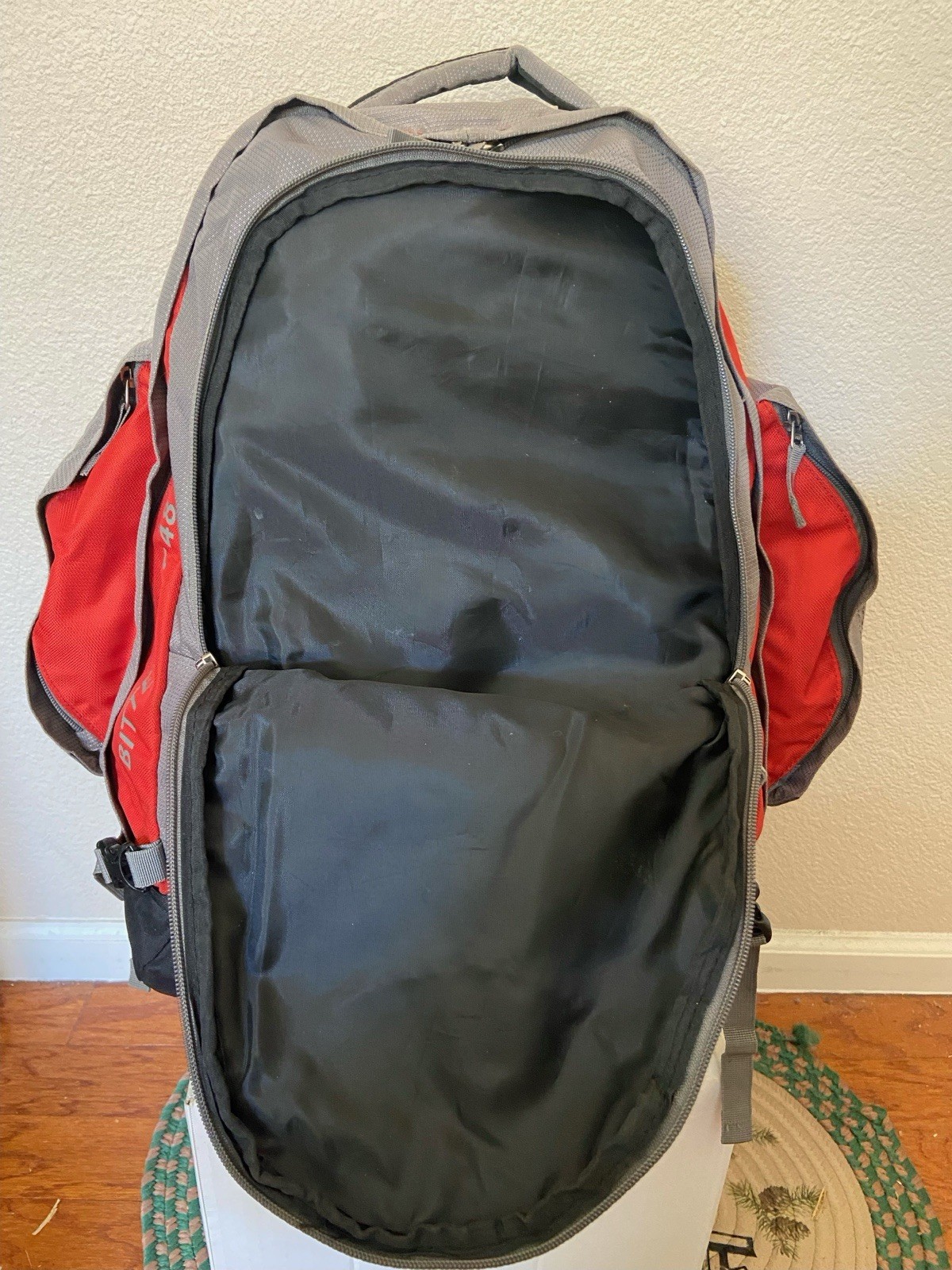 Cabelas Bitteroot 48 Internal Frame Backpack Hiking Red Gray 4