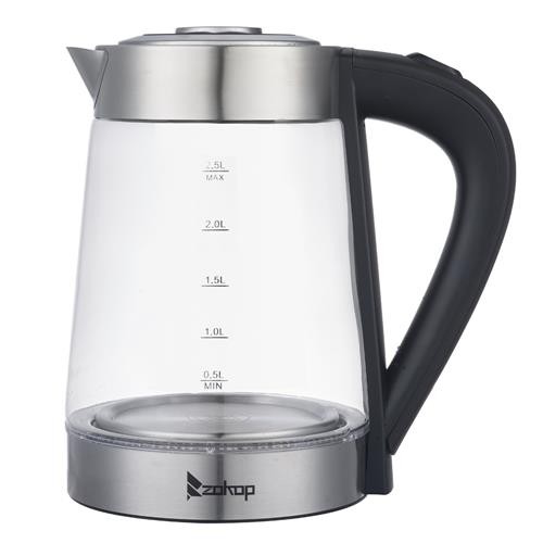 ZOKOP 2.5L Temperature Control Electric Glass Tea Water Kettle Boiling Shut-off gallery