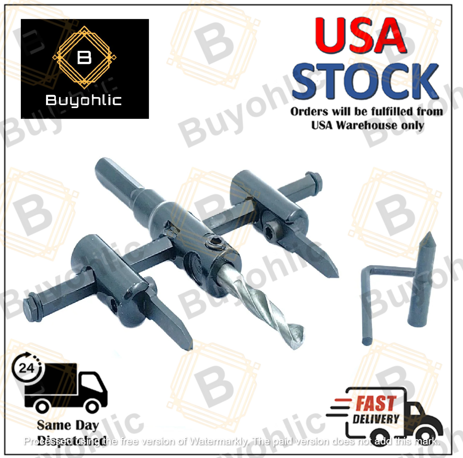Adjustable Hole Saw Circle Cutter for Wood Hole Cutter Drill Bit Tool gallery