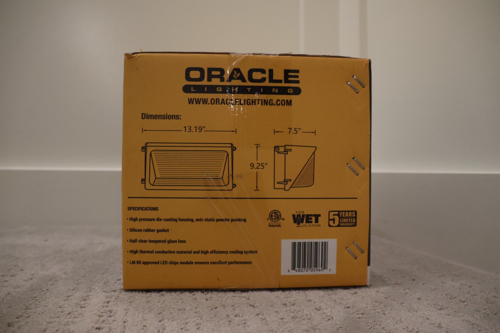 Oracle Lighting LED Wall Pack 6000 Lumens OWP-NC-201-LED-6000L-MVOLT-5-0K-BZ gallery