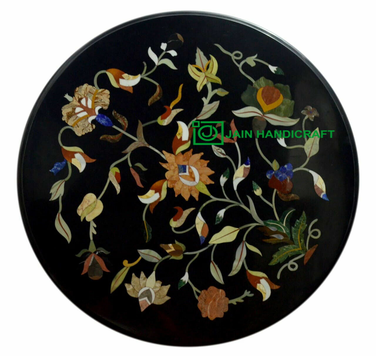 18'' Marble Table Top Center Coffee Home Decor Inlay pietra dura antique b83 gallery