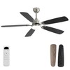 52" Modern Ceiling Fan With LED Light, 6-Speed, Remote, Reversible DC Motor gallery