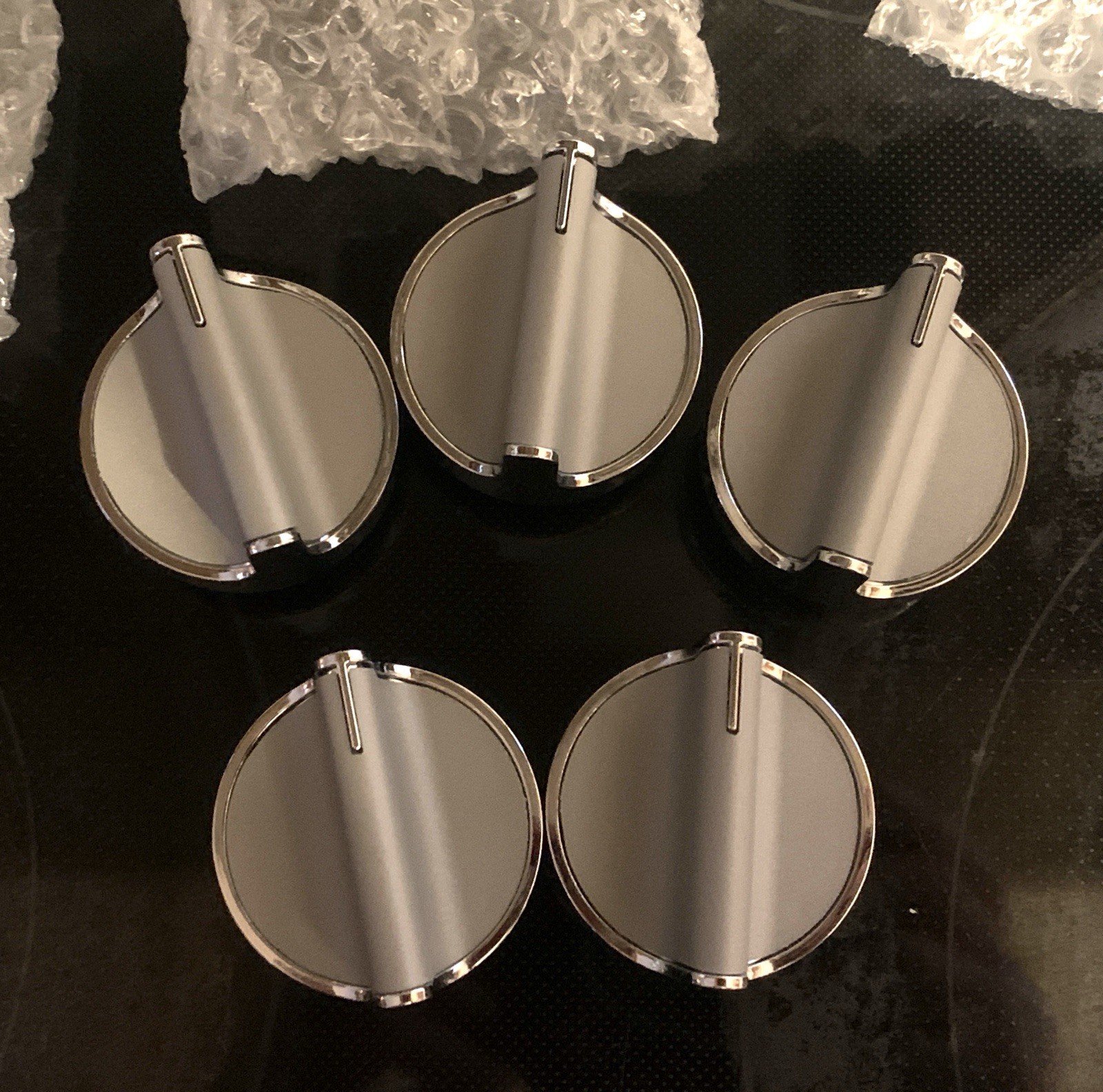 NEW In Box 5pcs W10594481 Stainless Steel Knobs for Whirlpool Gas Range Stove gallery