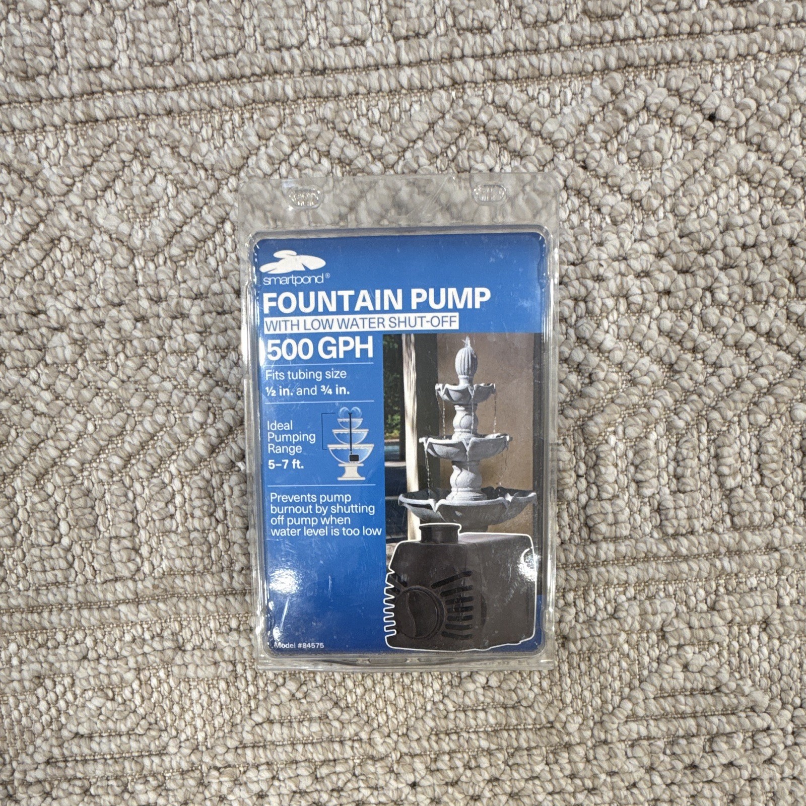 SmartPond Submersible Fountain Pump Low Water Shut-Off 500 GPH 43W #84575 gallery