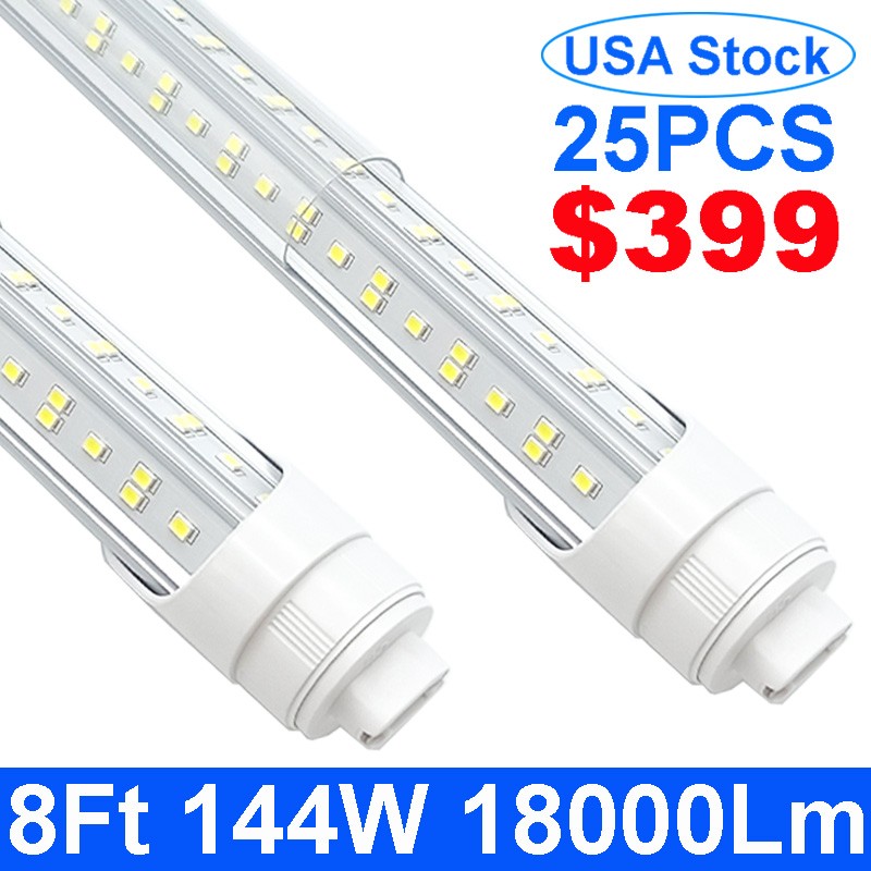 8 Ft Fluorescent Light Fixture R17D 8Ft Led Light Tubes 144W Av85-277V Output gallery