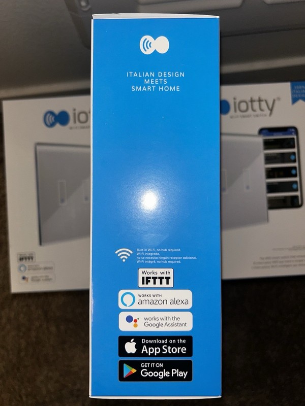 iotty Wi-Fi Touch Smart Light Switch 2-Gang 9-Pack White Alexa/Google gallery