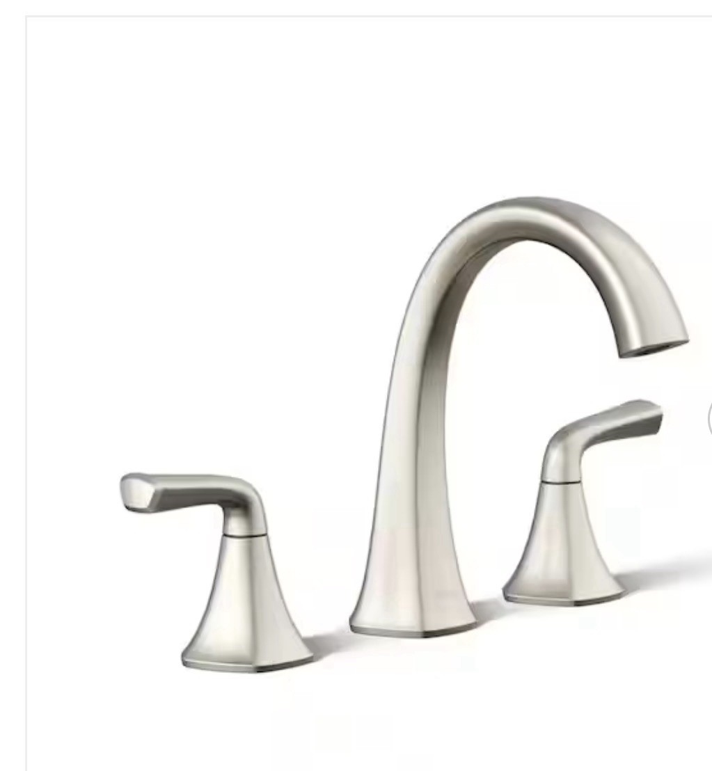 Kohler Sundae K-R28797-4D-BN Widespread Bath Faucet in Vibrant Brushed Nickel gallery
