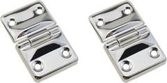 2PCS 44X27X5Mm Silver Toolbox Suitcase Metal Hinges Butt Hinge for Mounting Draw