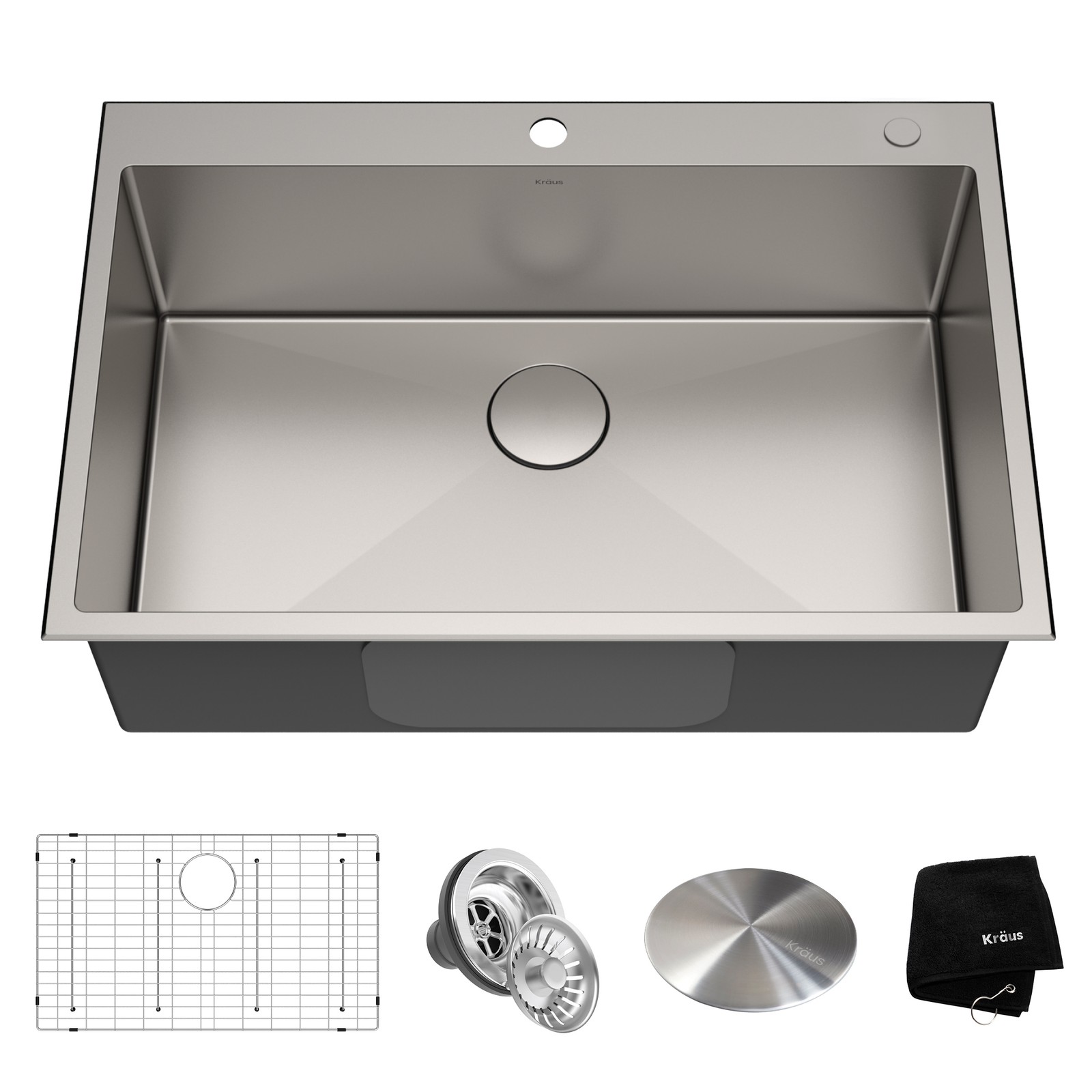Kraus Standart Pro 33" Kitchen Sink Stainless-Certified Refurbished gallery