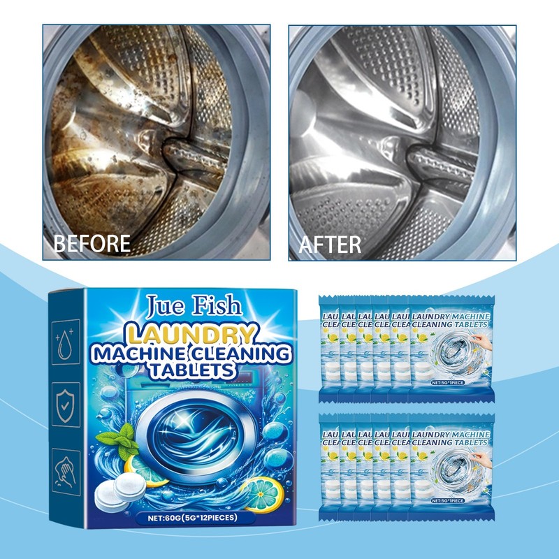 Washing Machine Cleaning Effervescent Tablets - 12 PCS - Deep Clean Formula gallery