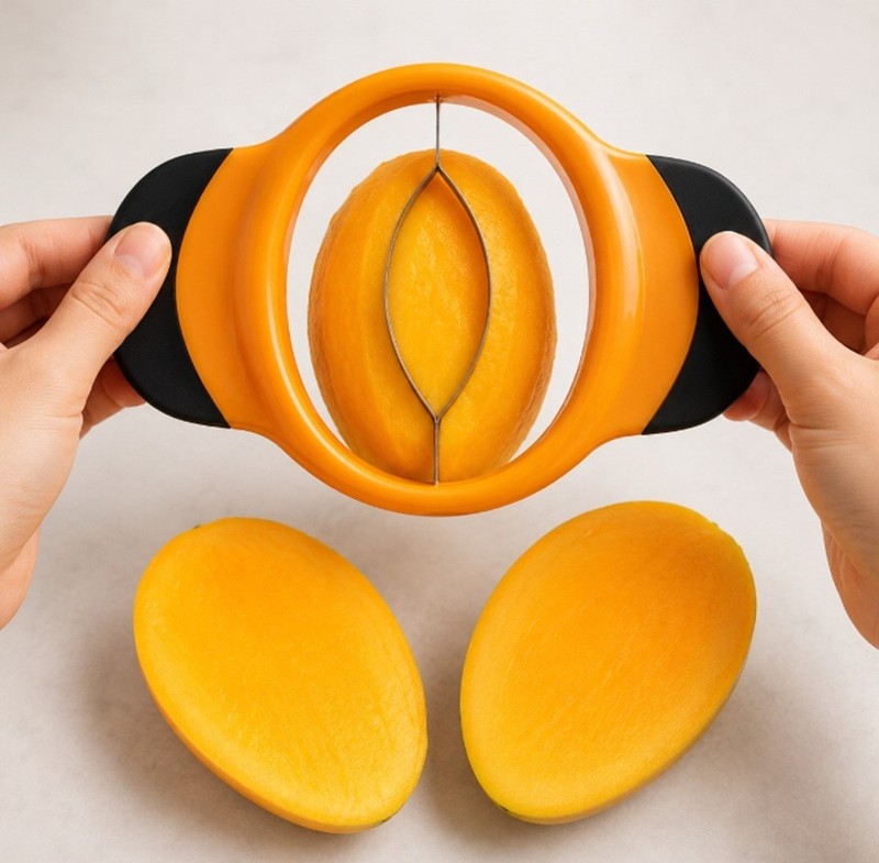 1-Pack Mango Slicer & Pitter –Ergonomic Mango Splitter with Non-Slip Rubber Grip gallery