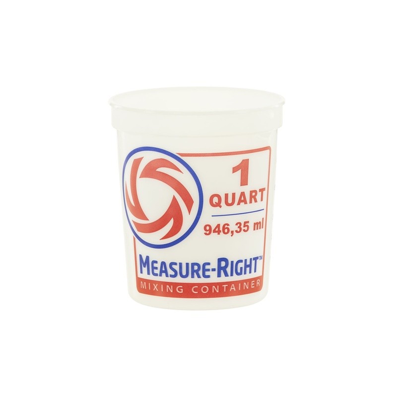 1 Quart Plastic Mixing Container BPA-Free Pre-marked Measuring Cup Easy Clean US gallery