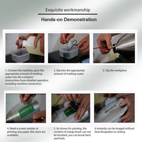Electrocorrosive Marking Machine Stainless Steel Kitchenware Logo Coding Machine gallery