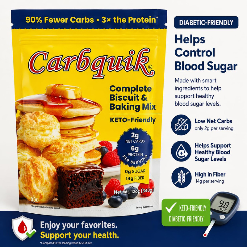 Baking Mix 12Oz Resealable Pouch – Pancake Mix, Diabetic Friendly Blood Sugar Co gallery