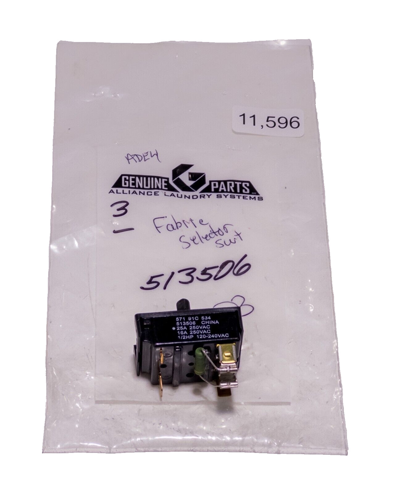 Speed Queen Alliance 513506 Dryer Selector Switch Fabric gallery