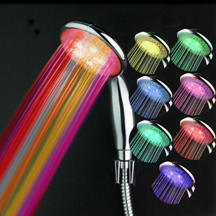 TECHTONGDA 1 PC 7 Colors Changing LED Shower Head for Household Hot Sale gallery