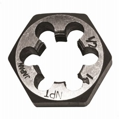 Hexagon Die, National Pipe Taper Thread, 1/2-In. x 14 – 98307