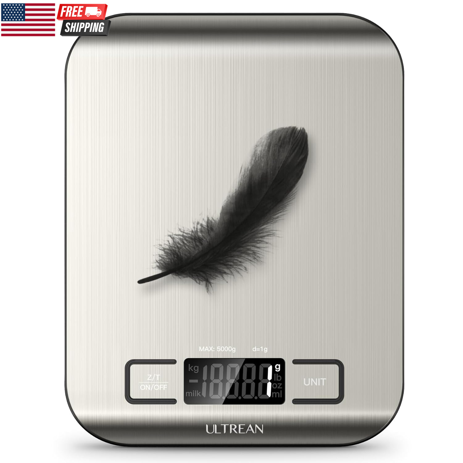 Food Scale, Digital Kitchen Scale with LCD Display, Weight Grams and Ounces for gallery