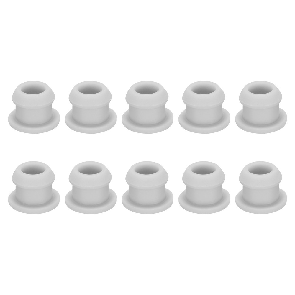 Snap in Locking Hole Plugs Rubber Panel Seal Cover 9mm/0.35" Gray/20Pcs