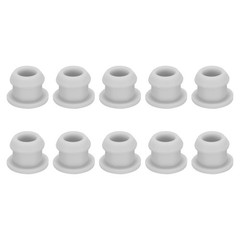 Snap in Locking Hole Plugs Rubber Panel Seal Cover 9mm/0.35″ Gray/20Pcs