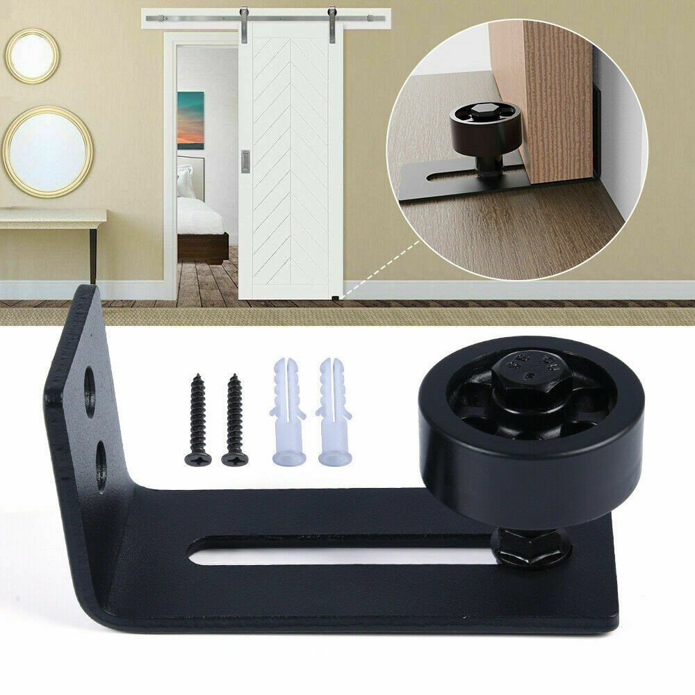Floor Guide For Sliding Barn Door Hardware Kit Wall-mounted Adjustable 1PC New gallery