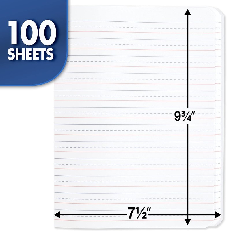 Primary Composition Book K-2 100 Sheets 7.5x9.75 Blue Marble Kids Writing gallery
