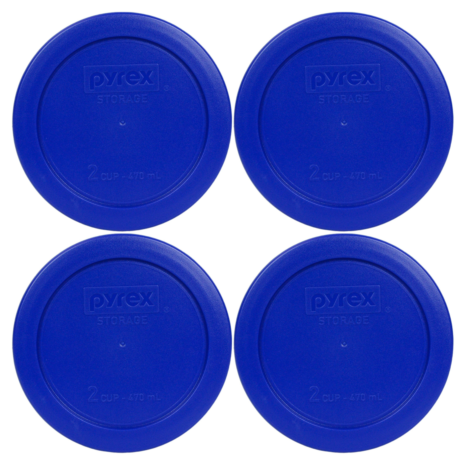 Pyrex 7200-PC Cadet Blue Plastic Food Storage Replacement Lid Cover (4-Pack) gallery