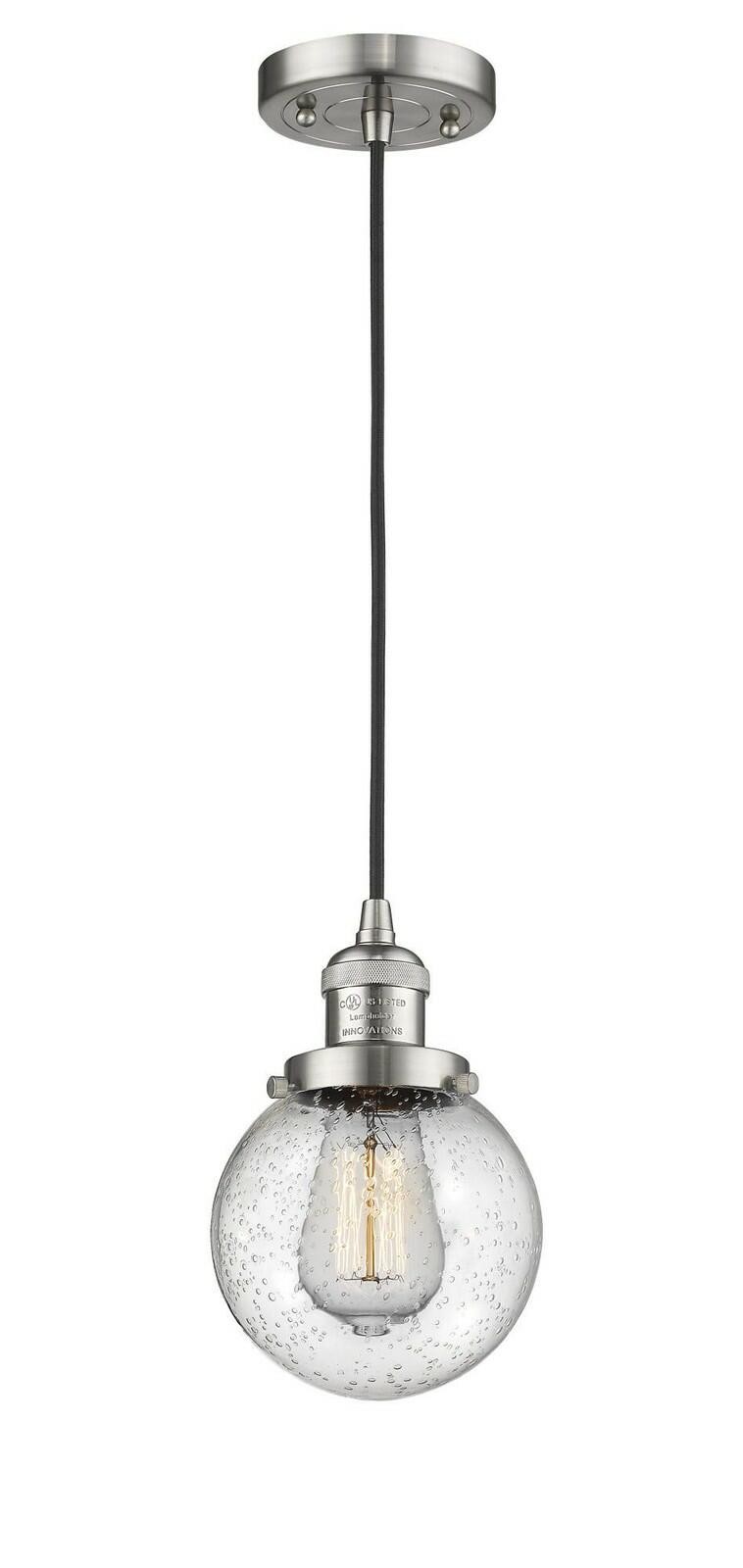 Innovations 201C-SN-G204-6 1 Light Mini Pendant, Brushed Satin Nickel gallery
