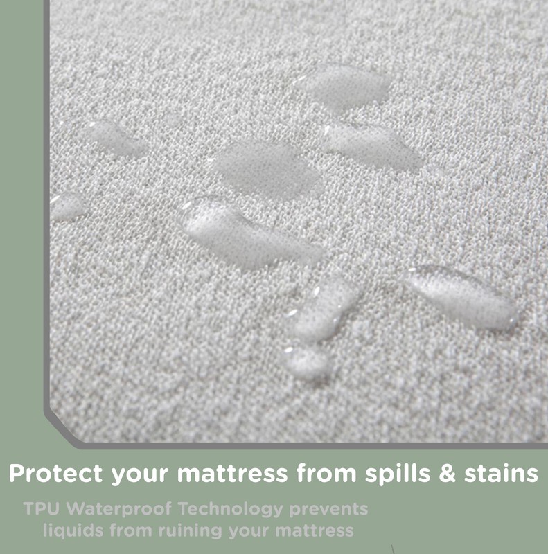 Sacred Thread Mattress Protector, 100% Cotton, Deep Pockets, Waterproof & Quiet gallery