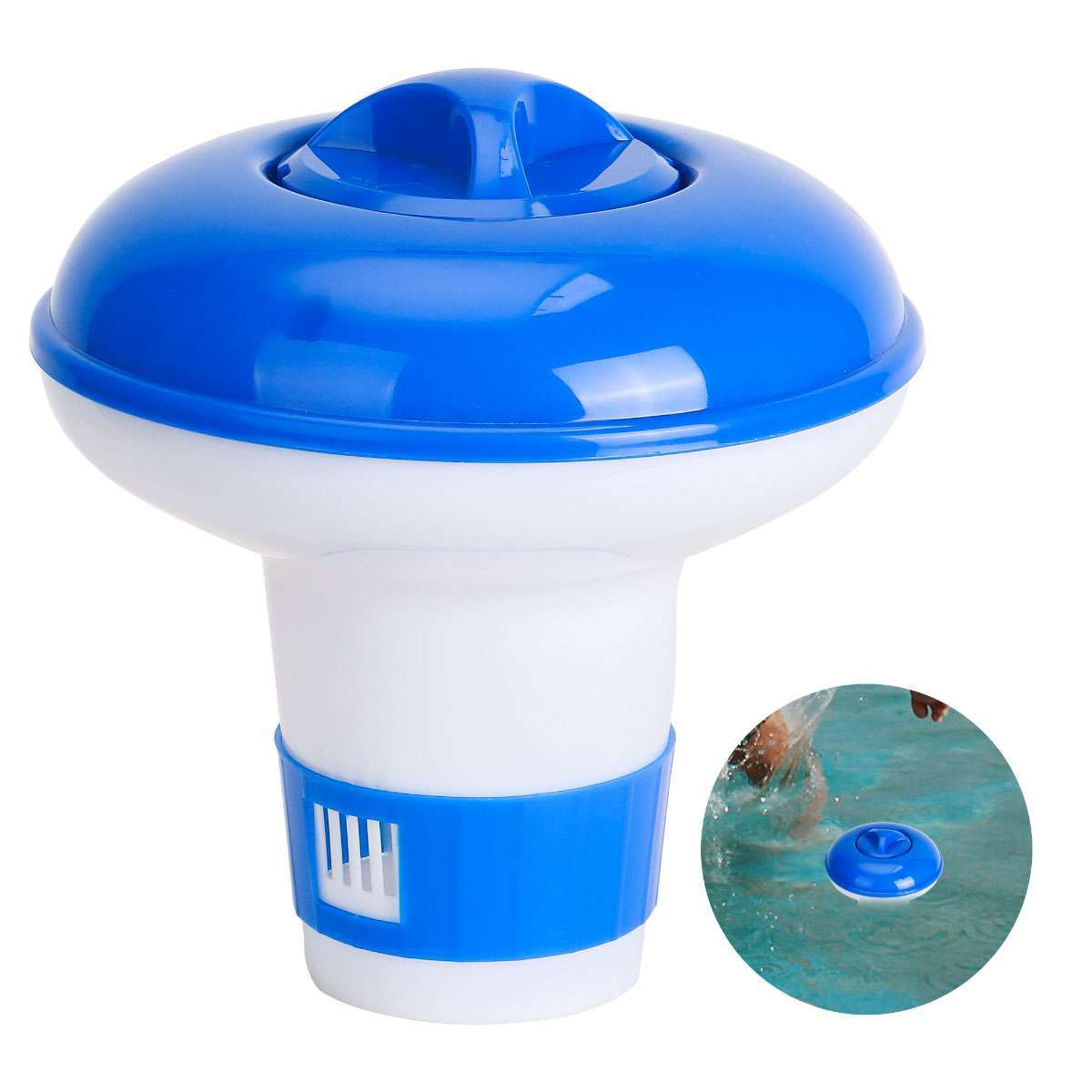 Swimming Pool 5/7in Floating Chemical Dispenser Floater 1"-3" Chlorine Tabs new gallery