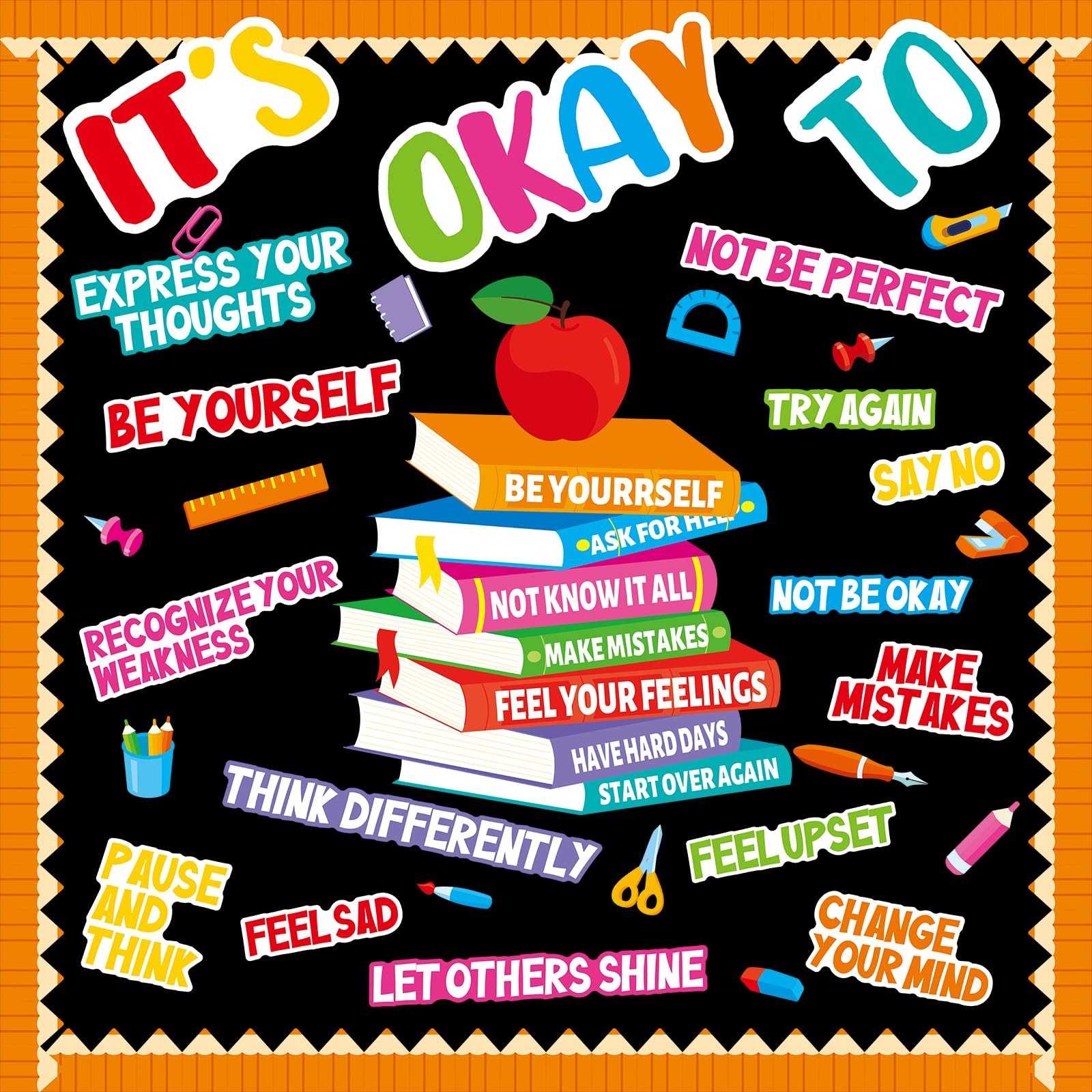 49PCS Motivational Bulletin Board Decorations Affirmation Station Classroom B... gallery
