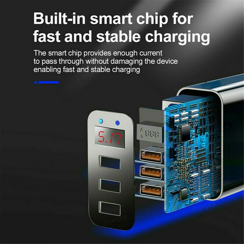 2PACK 3 Port Fast Quick Charge QC 3.0 3 - USB Wall Charger Adapter US Plug gallery