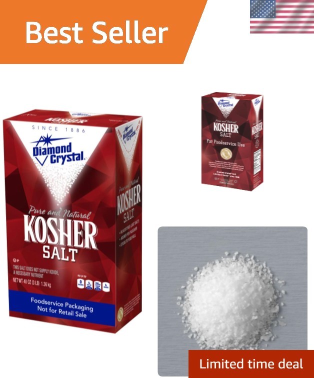 Authentic Israeli Kosher Salt – 3 lb Restaurant Pack, Pure & Flavorful Crystals gallery