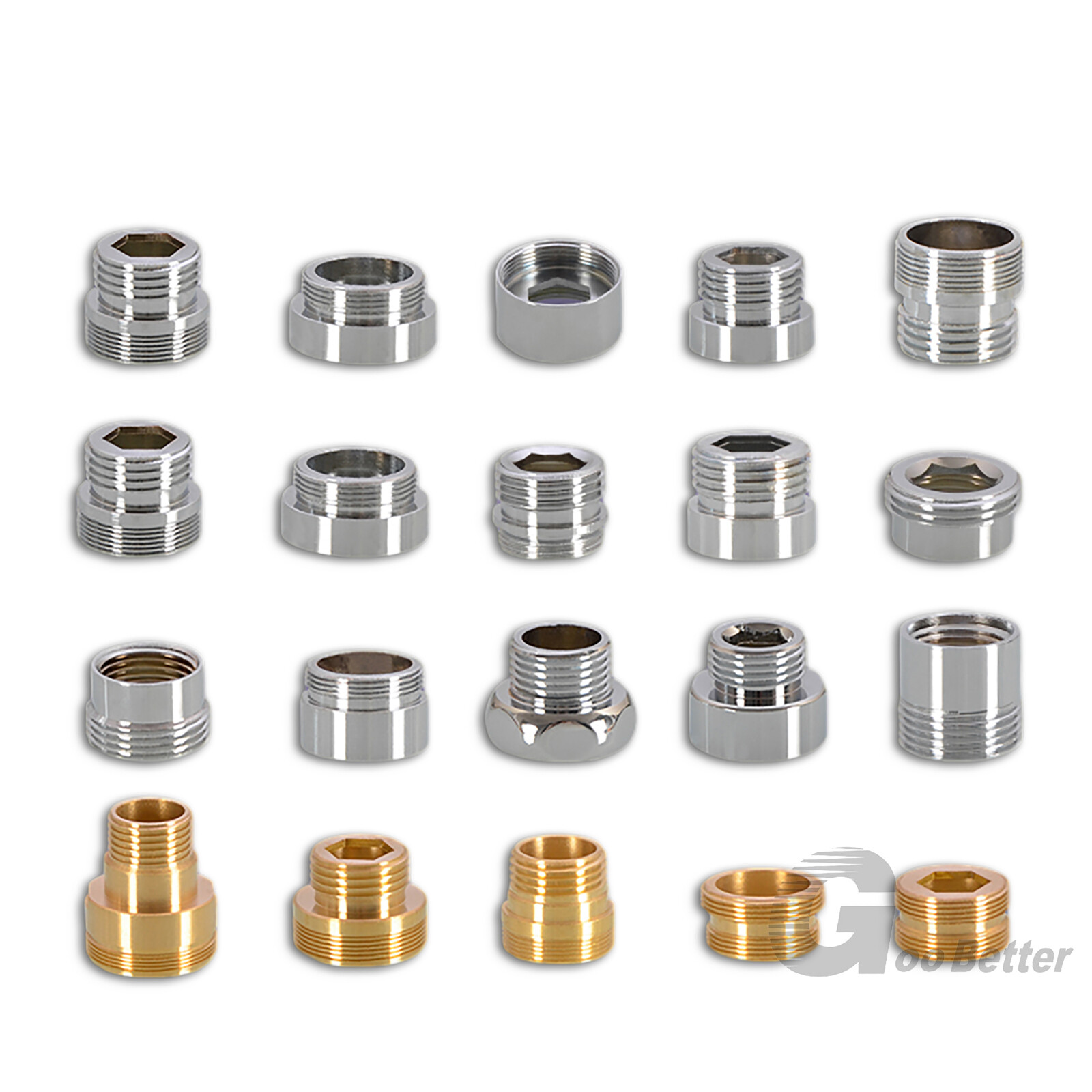 Faucet Aerator Tap Adapter Fitting Connector 20mm 22mm 24mm Male & Female Thread gallery