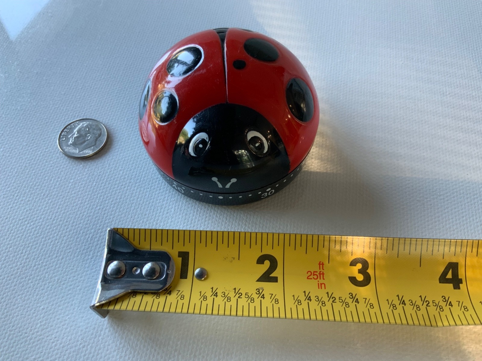 Ladybug Kitchen Timer 60 Minutes Cooking Spring Red Wind up Tool Egg Culinary gallery