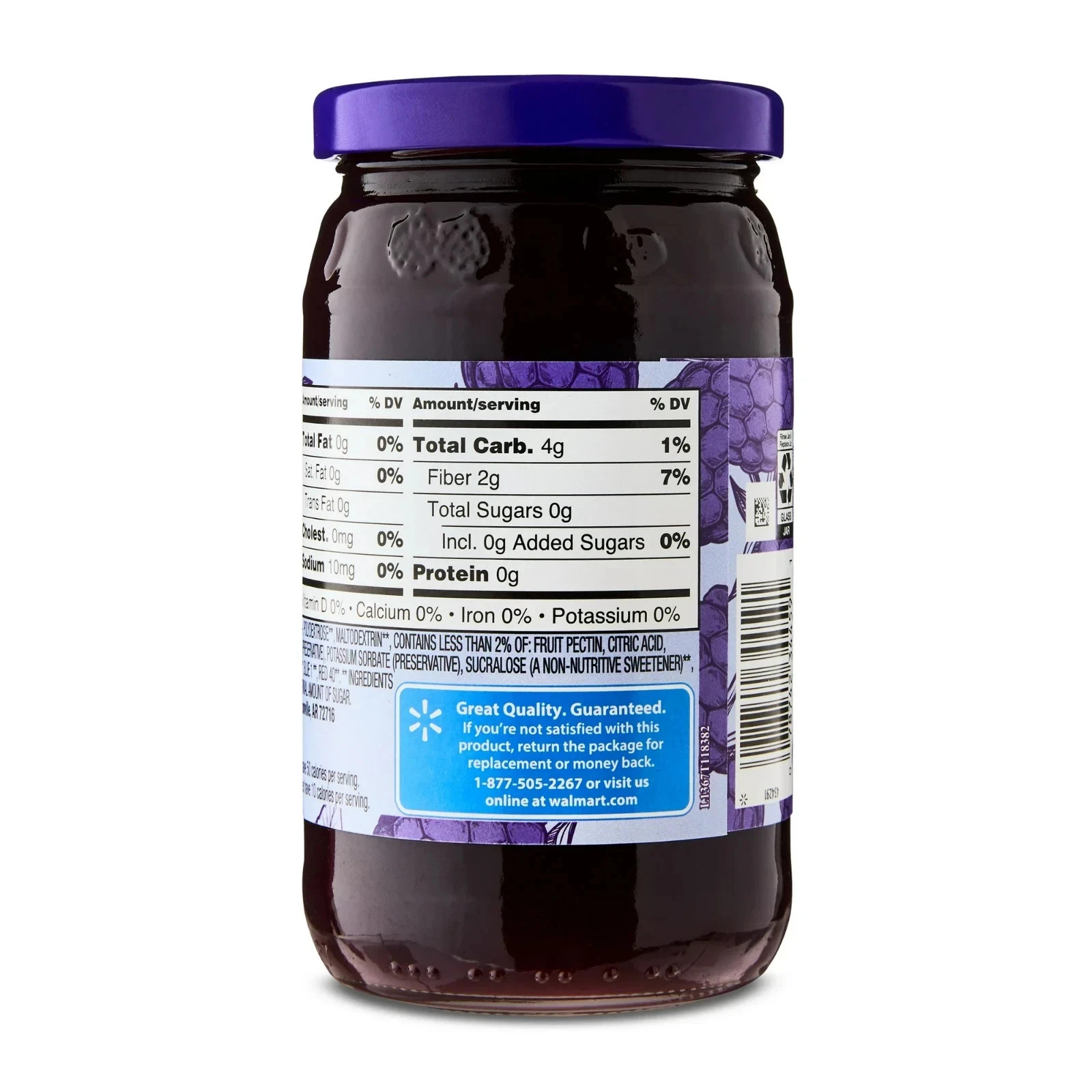 (2 pack) Great Value Sugar-Free Seedless Blackberry Preserves, 13 oz... gallery