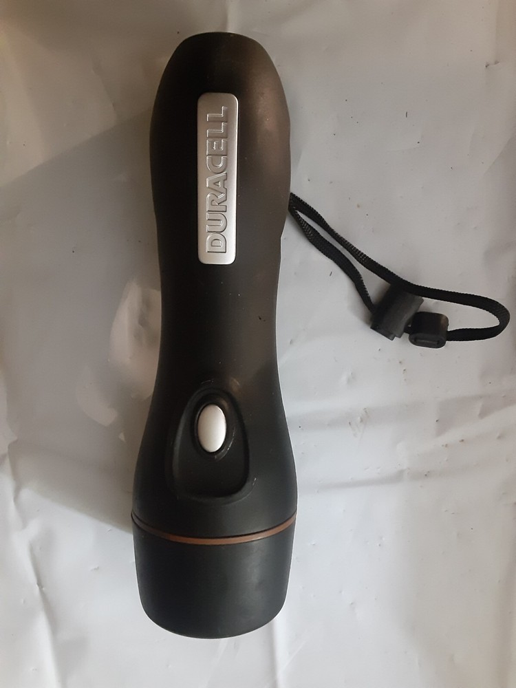 Duracell Flashlight for Everyday Use, takes D batteries, tested, 8" Lg
