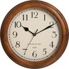 Wooden Wall Clock with Retro Design, 11 Inches Round Wall Clock Battery Operated gallery