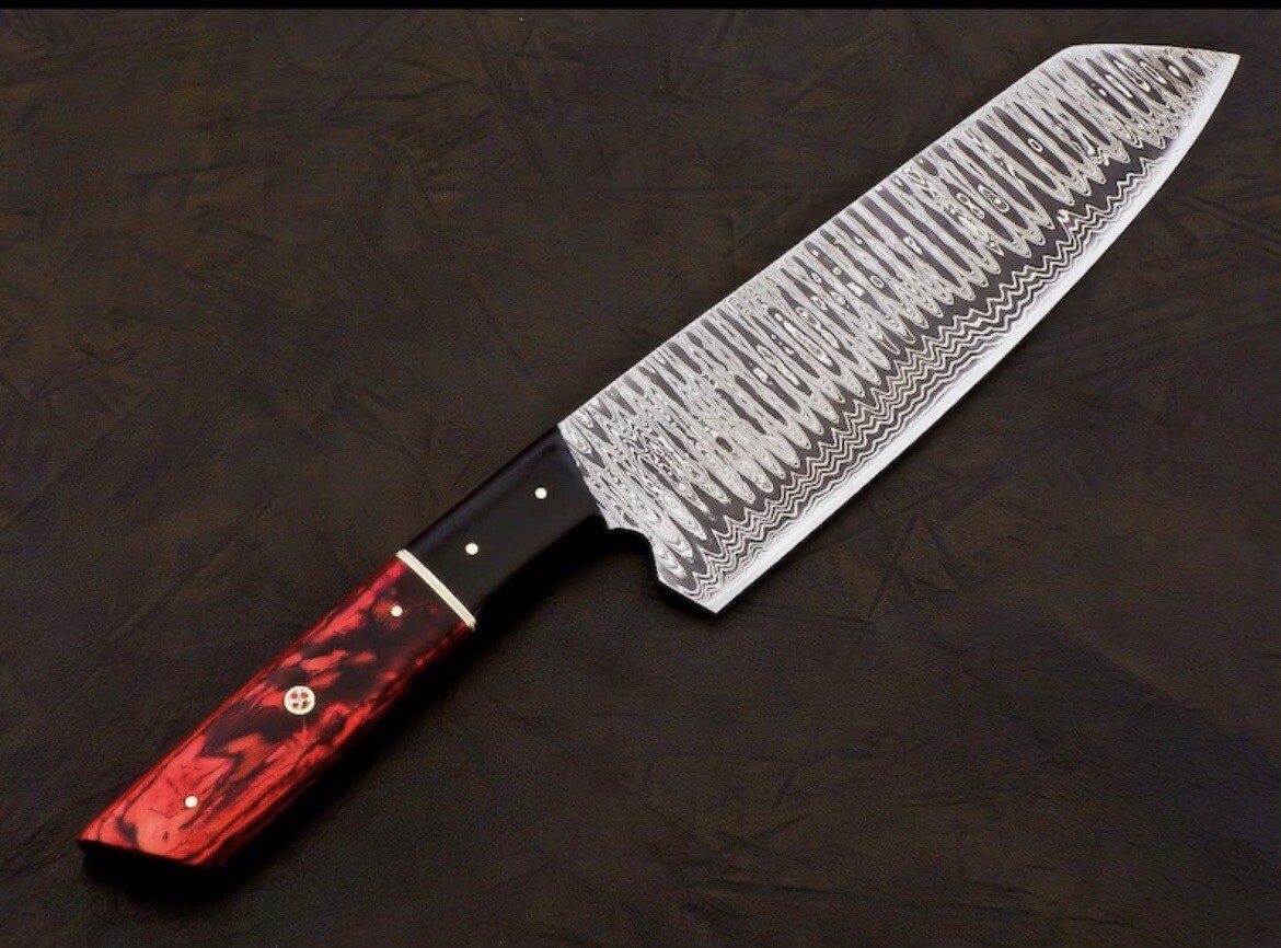 HANDMADE FORGED DAMASCUS STEEL BunkA Chef KNIFE KITCHEN KNIFE WOOD HANDLE gallery
