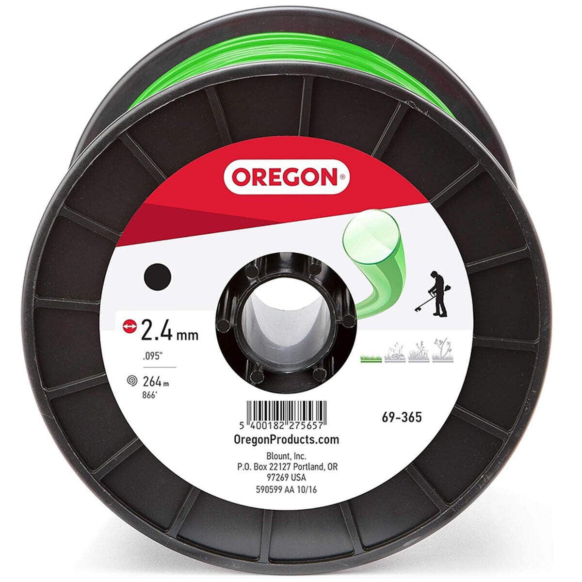 (2) Oregon 69-365 Round String Trimmer Line 3lb Spool .095 inch 866 ft. gallery
