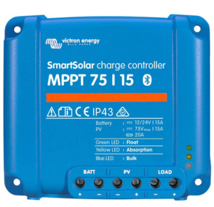 Victron SCC075015060R Smart Solar 15A MPPT Charge Controller 12/24VDC 75VOC gallery