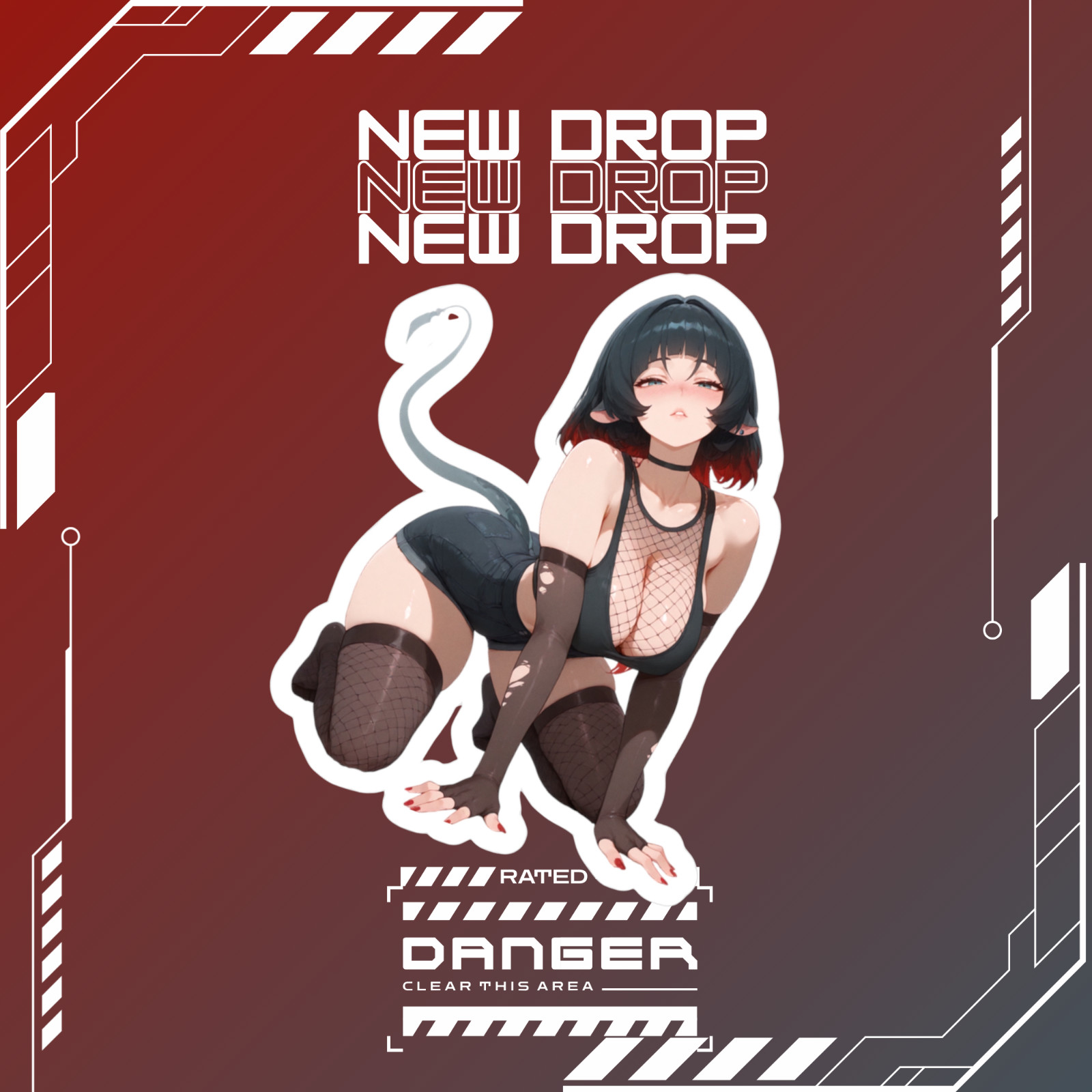 Jane Doe | Zenless Zone Zero | Anime Girl Waifu Sticker Decal gallery