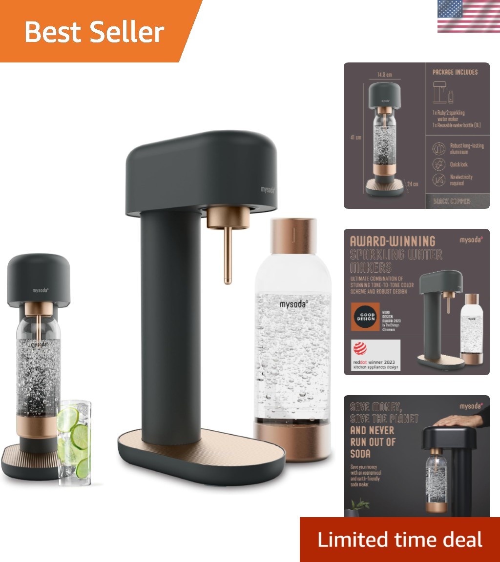 Compact Ruby 2 Sparkling Water Maker - Eco-Conscious & Stylish Kitchen Essential gallery