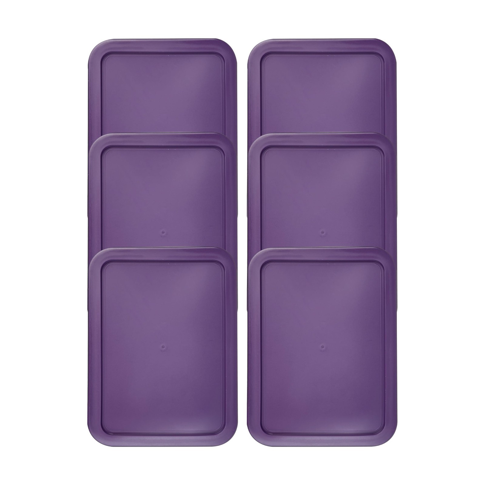 Replacement Lids for Pyrex 7210-PC 3-Cup Rectangle Purple 5.75x7.75" 6-Pack gallery