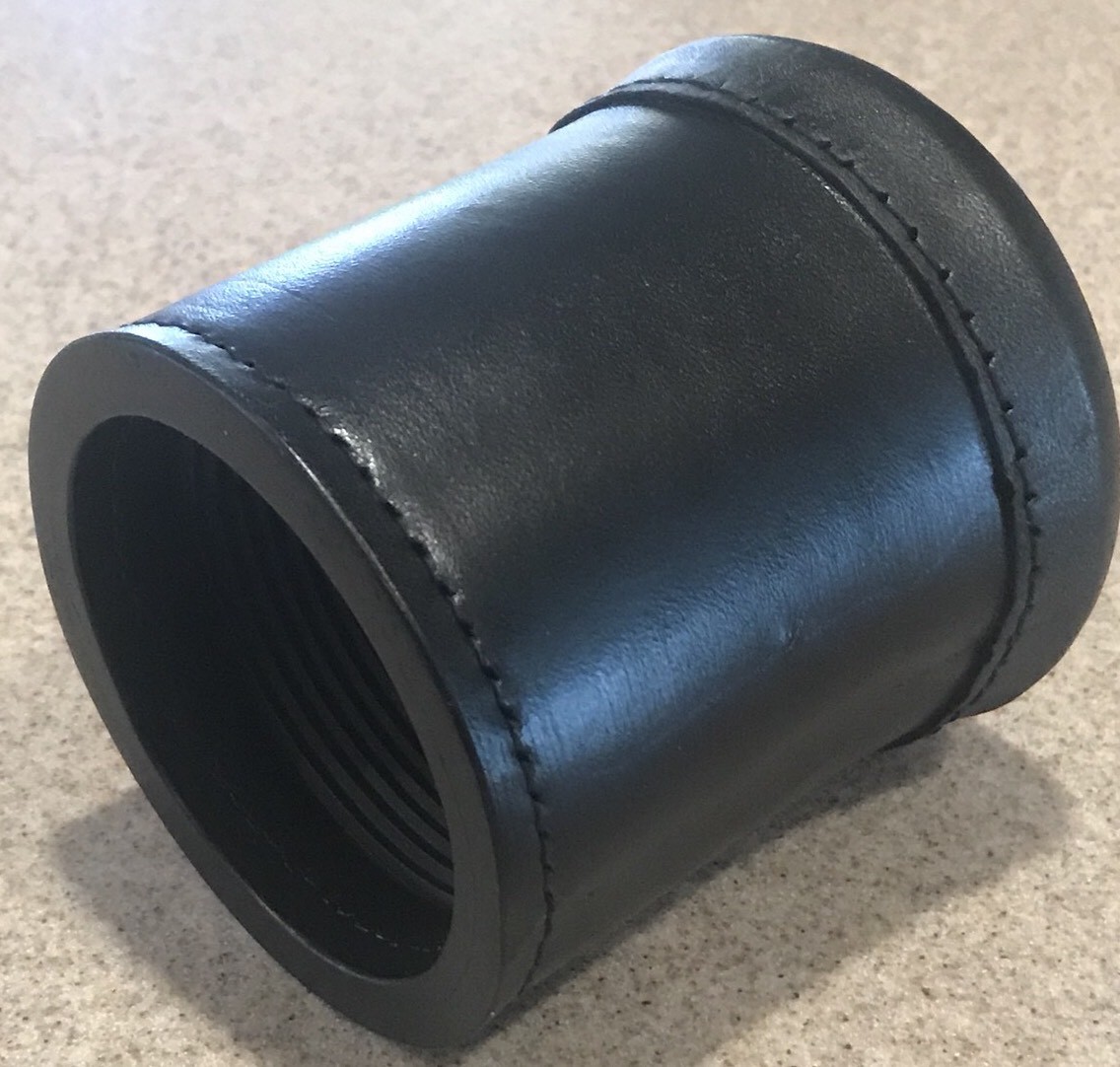 DICE CUP WITH DICE LEATHER RIBBED WALLS USA MADE FREE SHIPPING THE REAL DEAL gallery