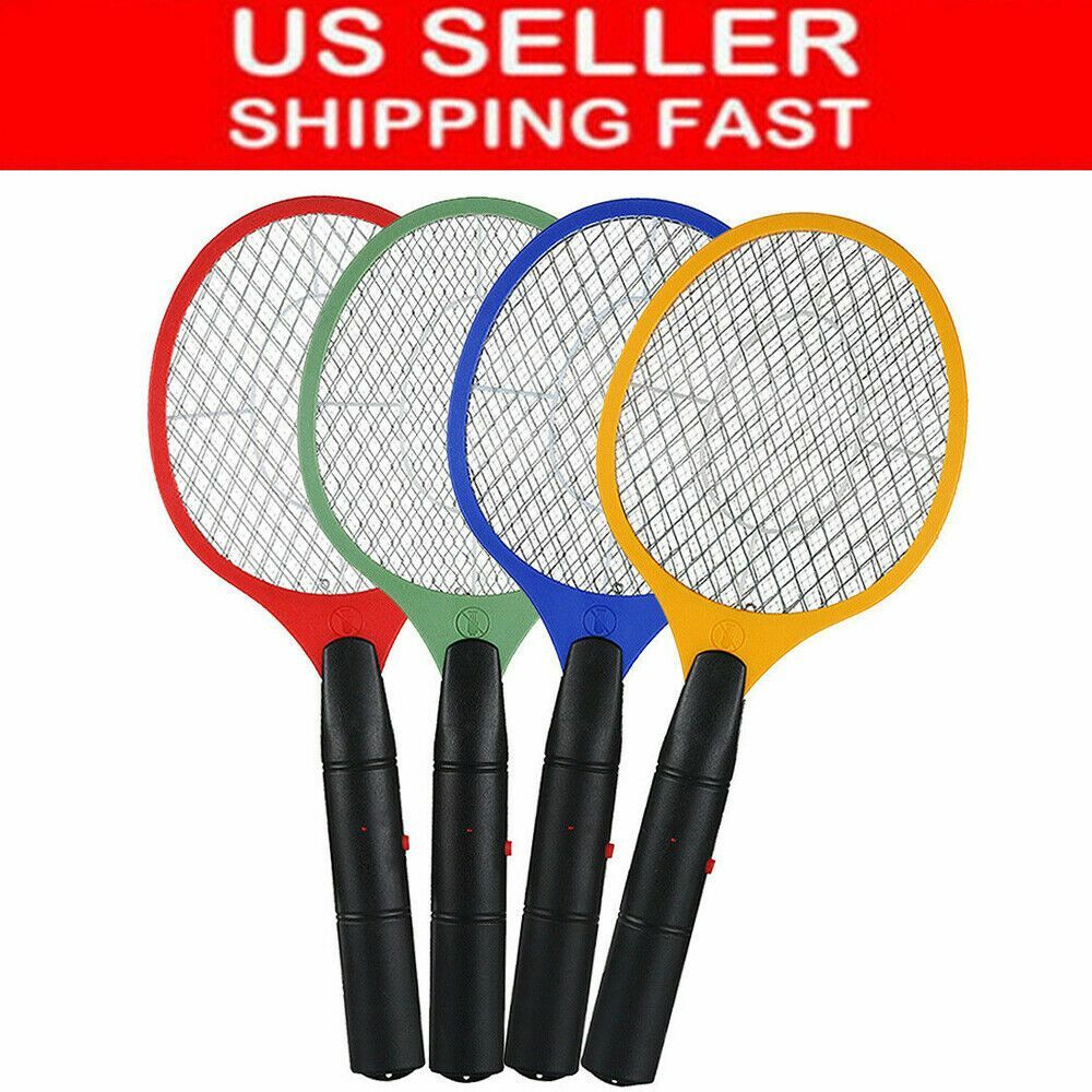 Handheld Electric Mosquito Fly Swatter Zapper Killer Bug Pest Insect Wasp Racket gallery