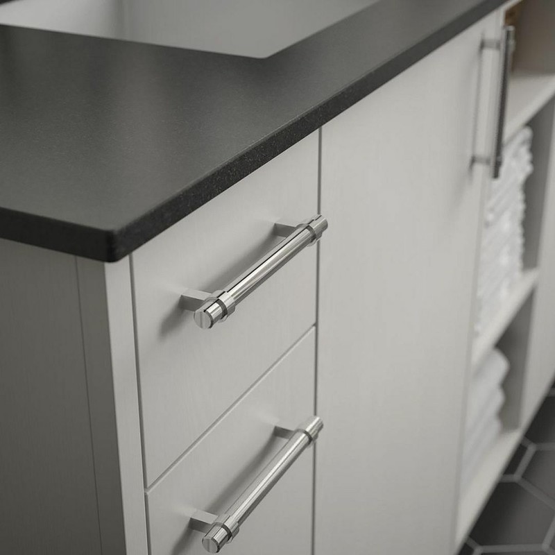 Brushed Nickel Modern Kitchen Cabinet Handles Pulls Hardware Stainless Steel gallery